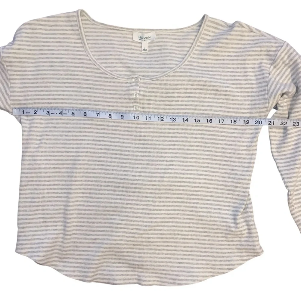 Haven Well Within Striped Long Sleeve Top Size Large - Picture 3 of 8
